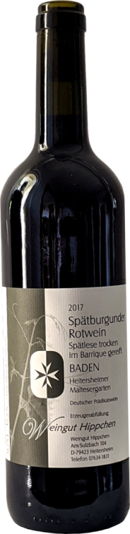 2017er Spätburgunder Rotwein Spätlese - trocken (Barrique)